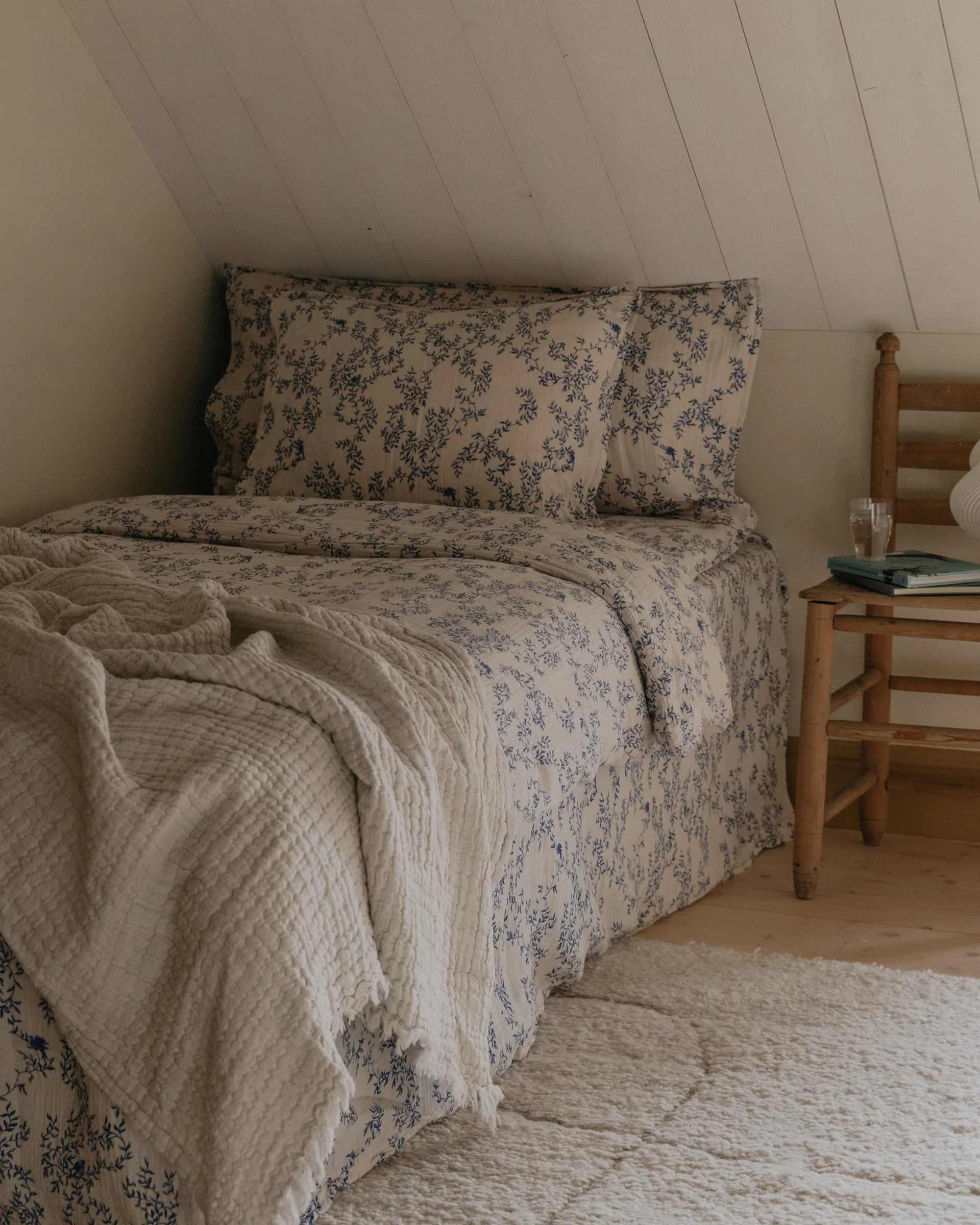 Jardim Muslin bedding set, 150x210 cm/50x60 cm Garbo&Friends