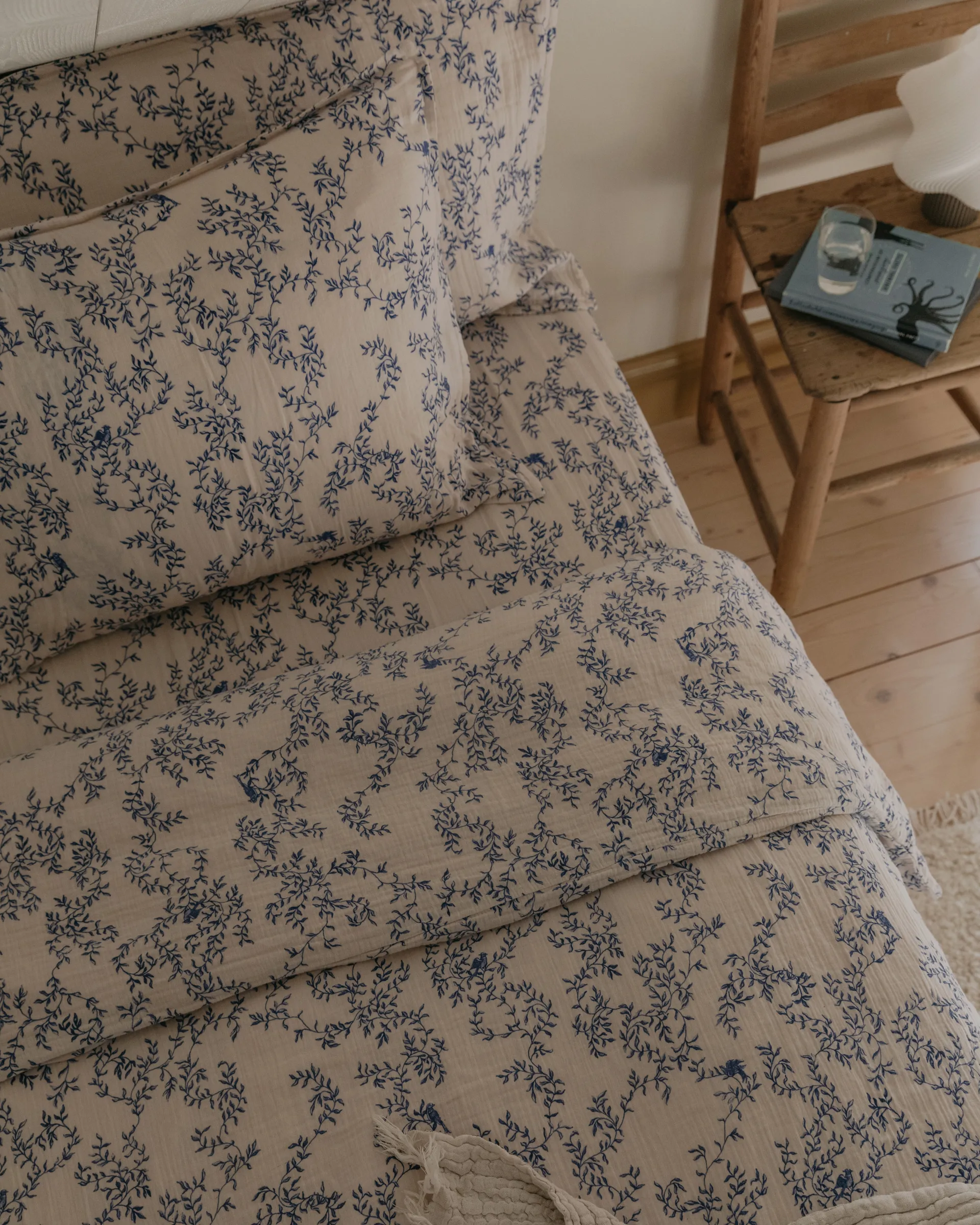 Jardim Muslin bedding set, 150x210 cm/50x60 cm Garbo&Friends