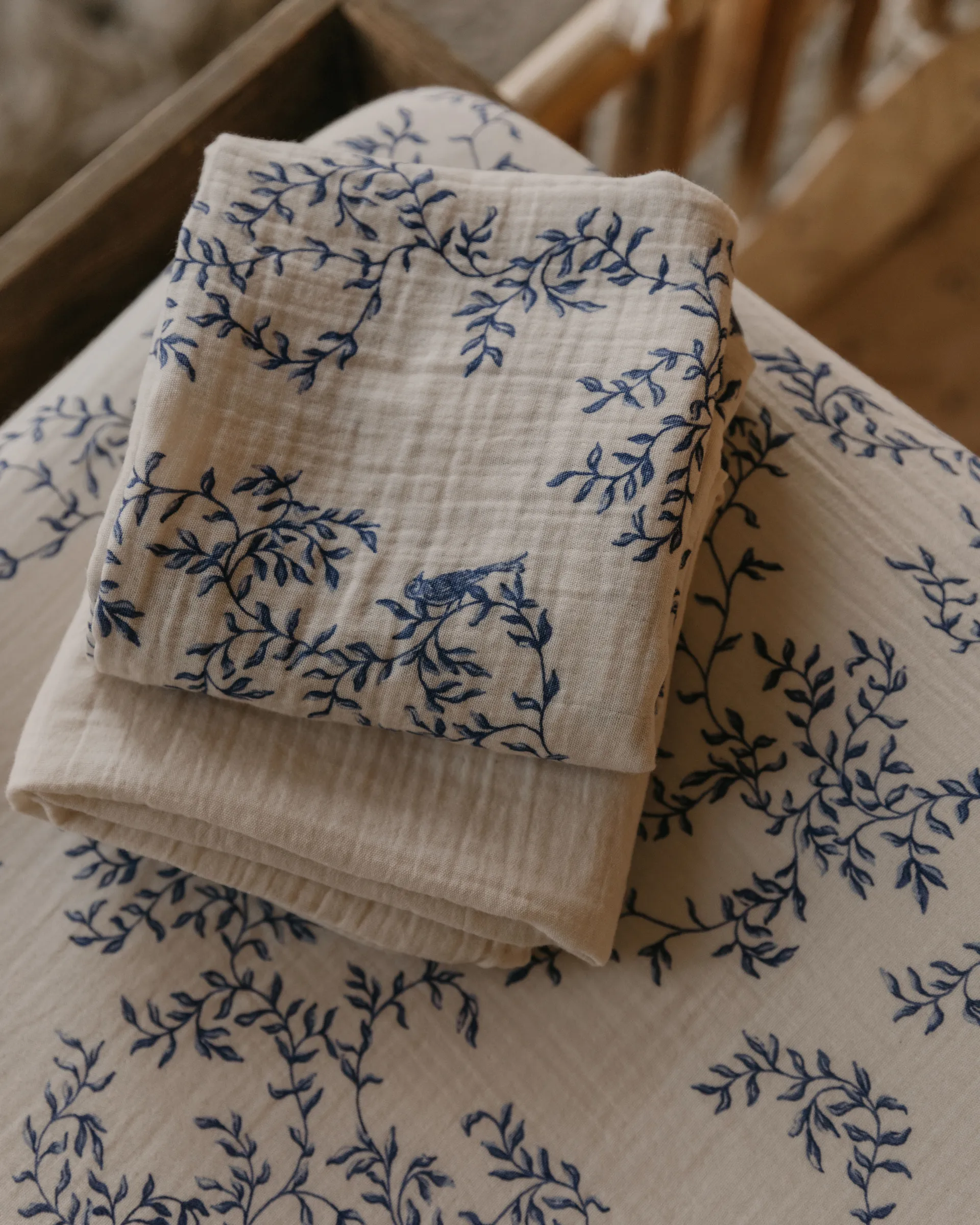 Jardim Muslin blanket small 2 pieces, 60x60 cm Garbo&Friends