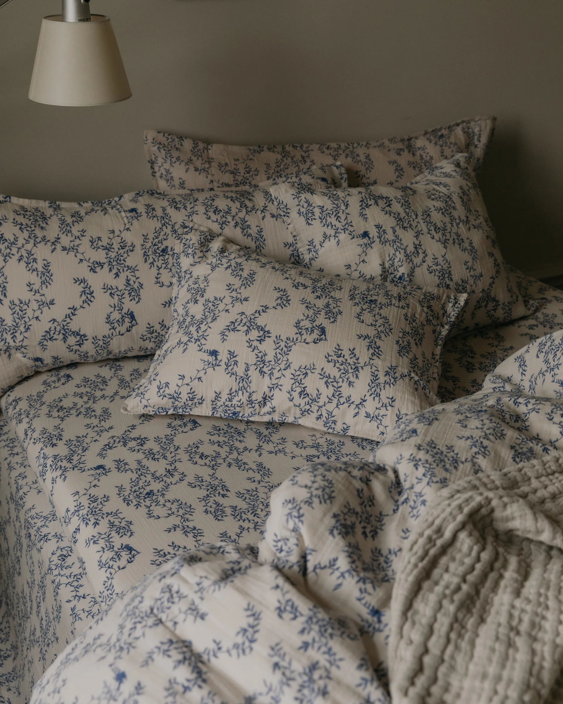 Jardim Muslin fitted sheet, 140x200x30 cm Garbo&Friends