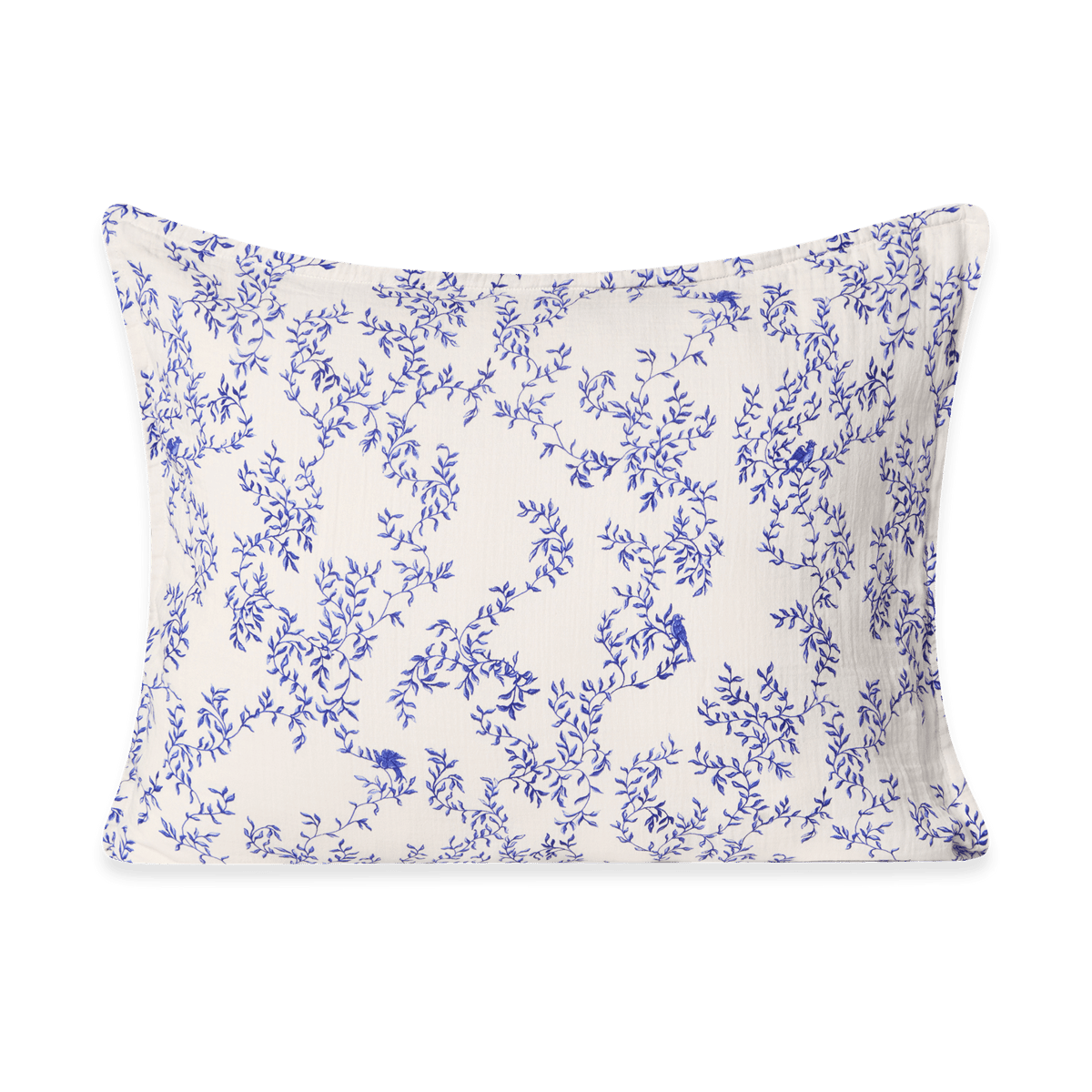 Garbo&Friends Jardim Muslin pillowcase 50x60 cm | Scandinavian Design | Pillow cases | Blue