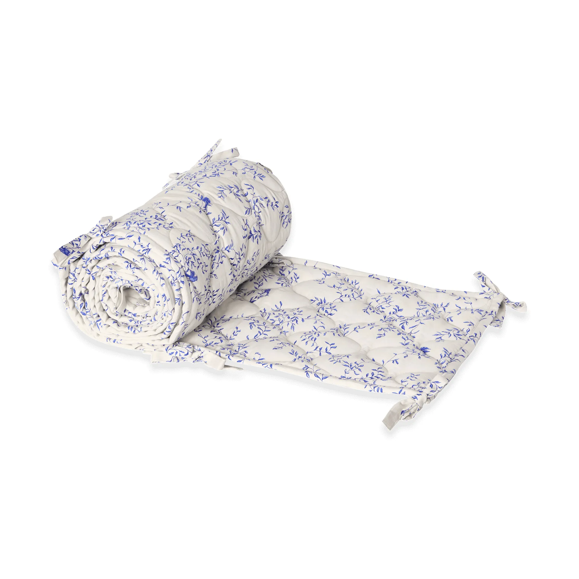 Jardim Satin quilted crib bumper, 30x360 cm Garbo&Friends