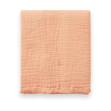 Lin Mellow blanket 110x110 cm - Coral - Garbo&Friends