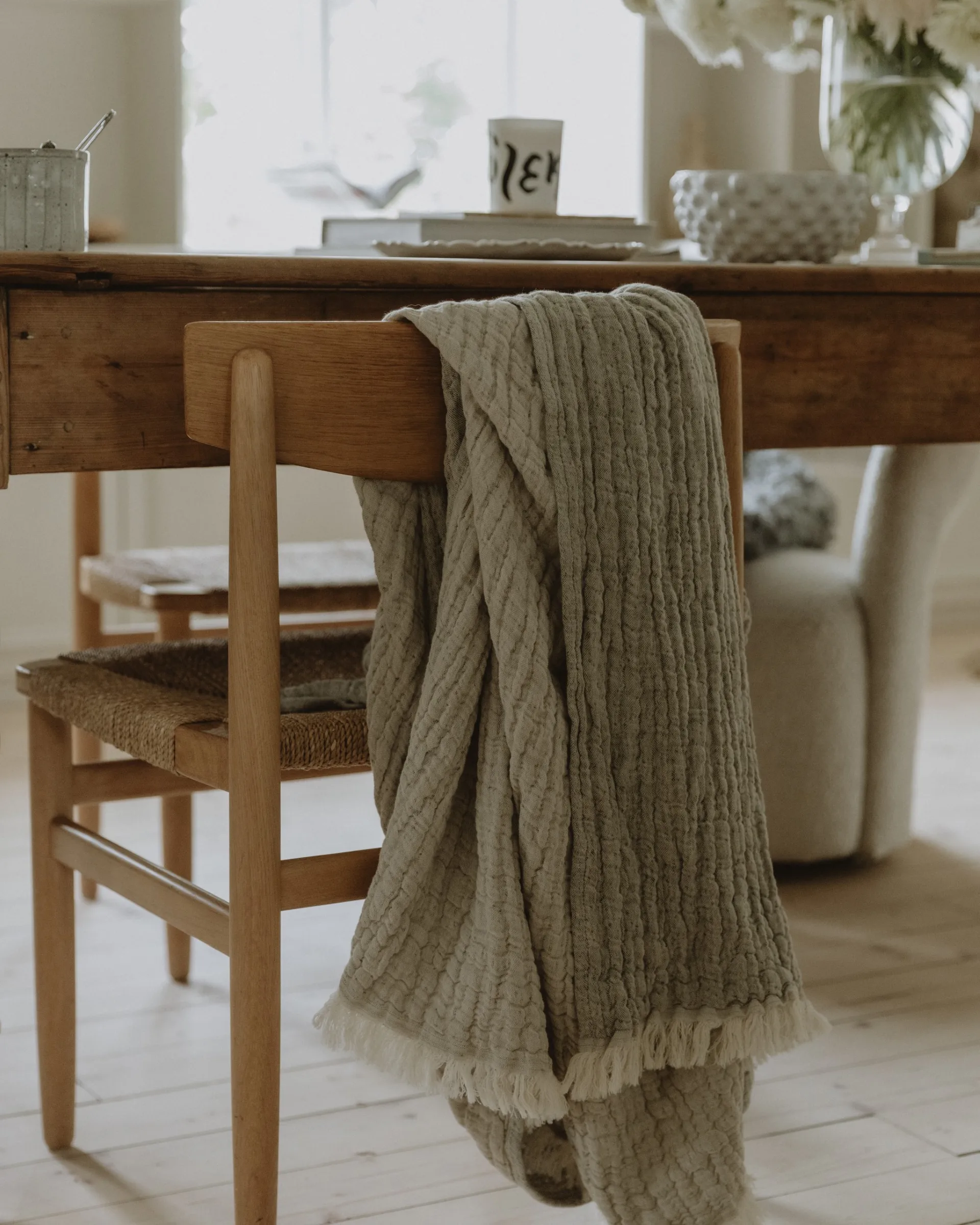 Lin Mellow blanket 110x110 cm, Kale Garbo&Friends