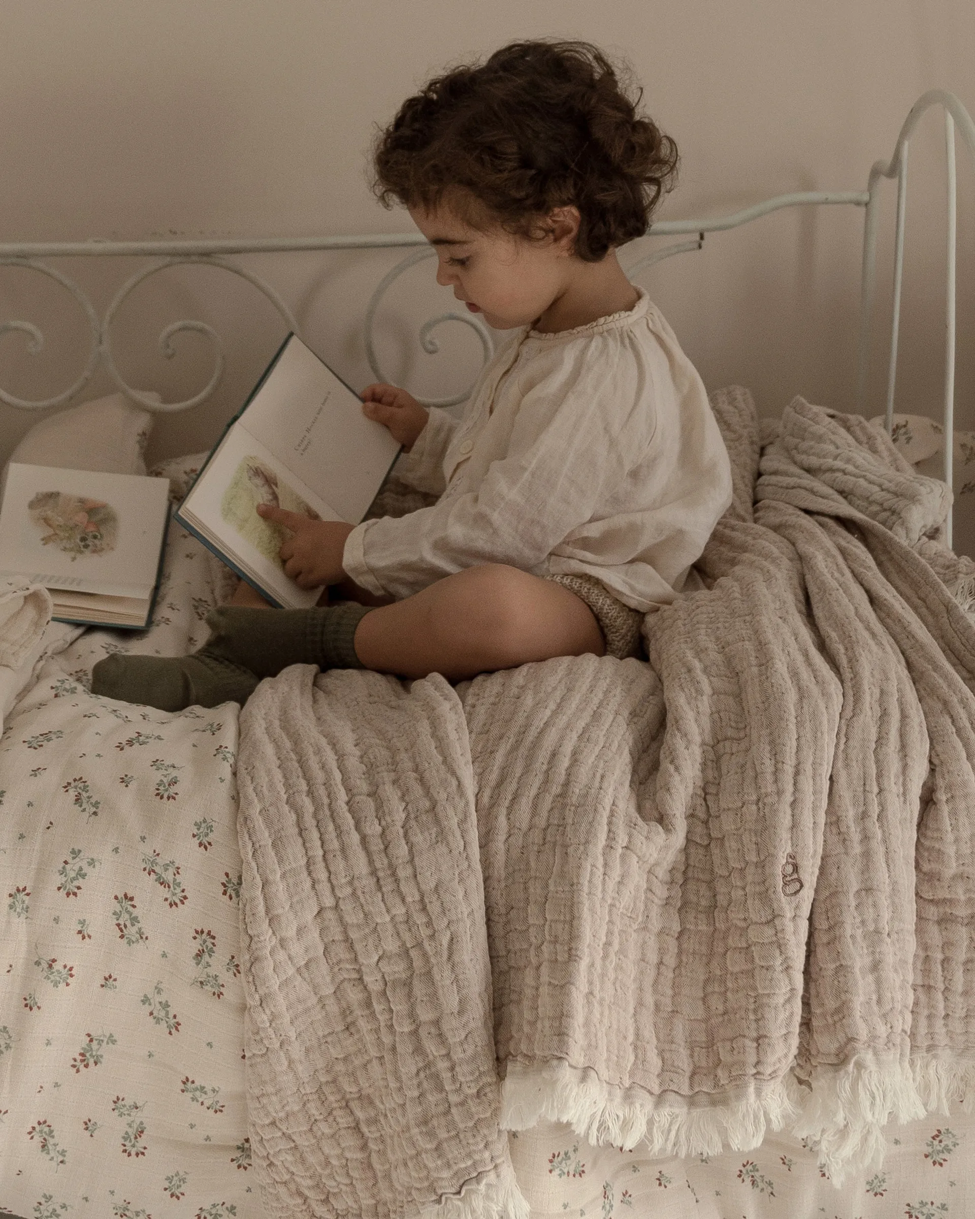 Lin Mellow blanket 110x110 cm, Tawny Garbo&Friends