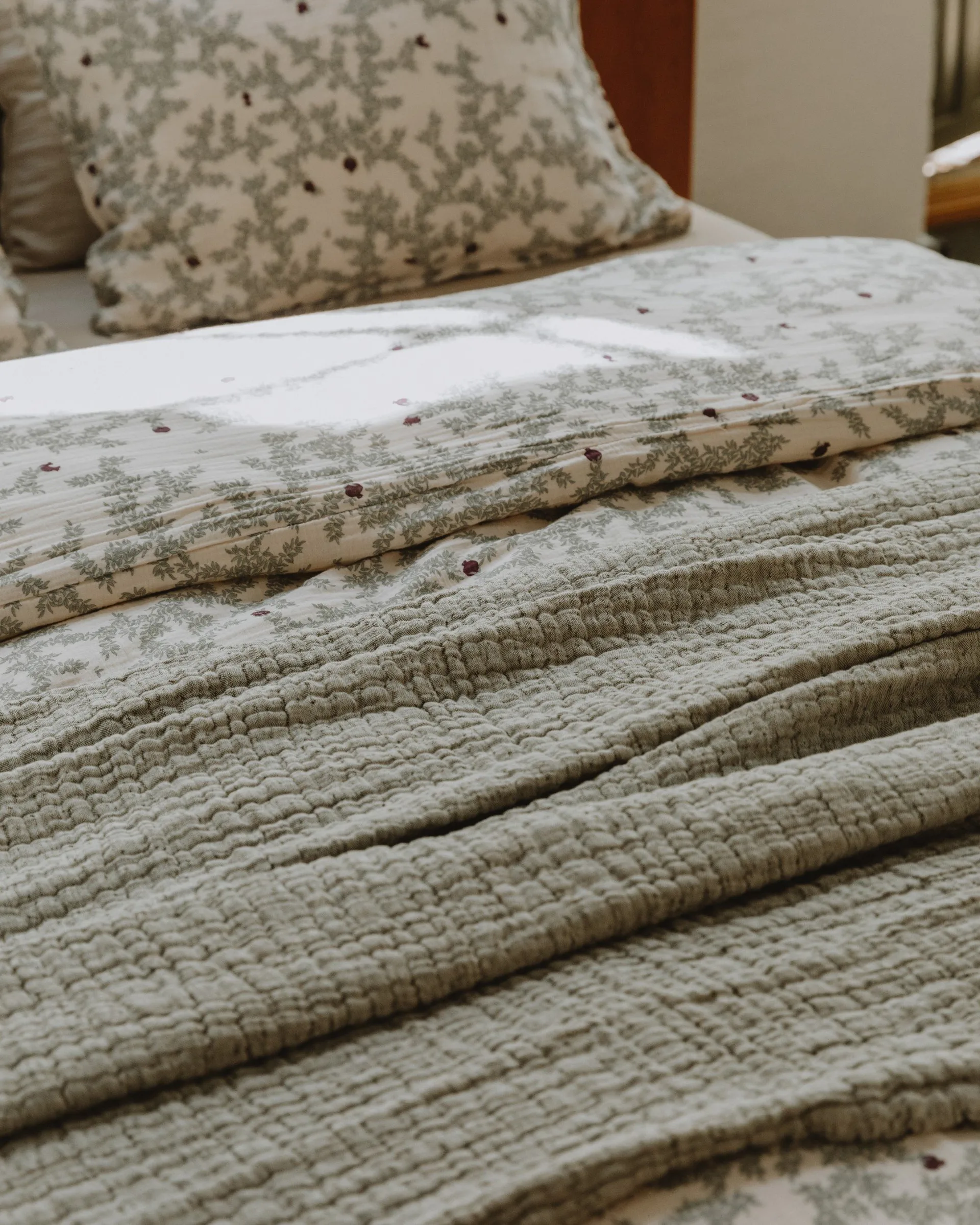 Mellow bed spread double, Kale, 160x260 cm Garbo&Friends