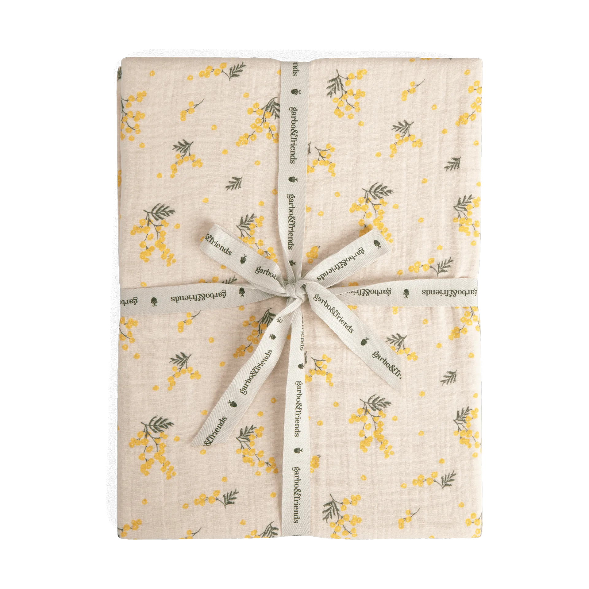 Mimosa Muslin fitted sheet, 180x200x30 cm Garbo&Friends