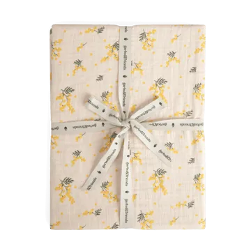 Mimosa Muslin fitted sheet - 180x200x30 cm - Garbo&Friends