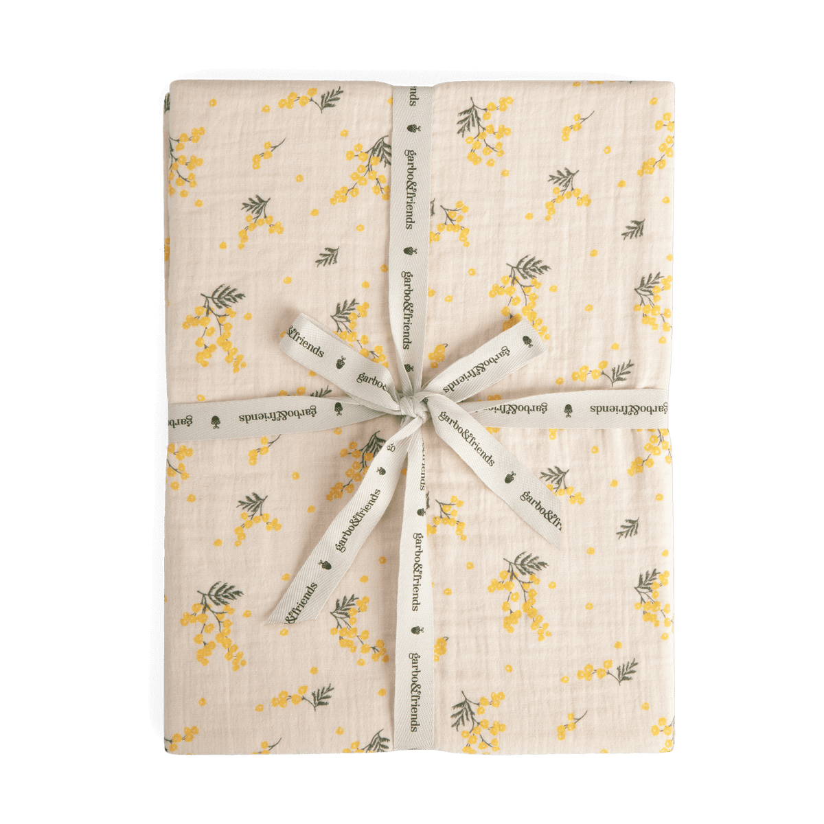Garbo&Friends Mimosa Muslin fitted sheet 180x200x30 cm