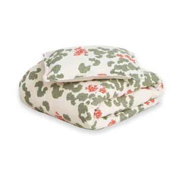 Pelargonium Muslin bedding set baby - 70x80 cm/28x35 cm - Garbo&Friends