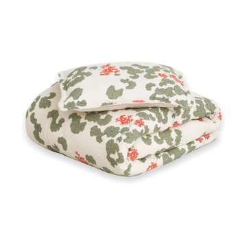 Pelargonium Muslin bedding set junior - 100x130 cm/35x55 cm - Garbo&Friends
