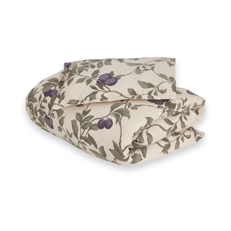 Garbo&Friends Plum Muslin bedding set baby 70x80 cm/28x35 cm