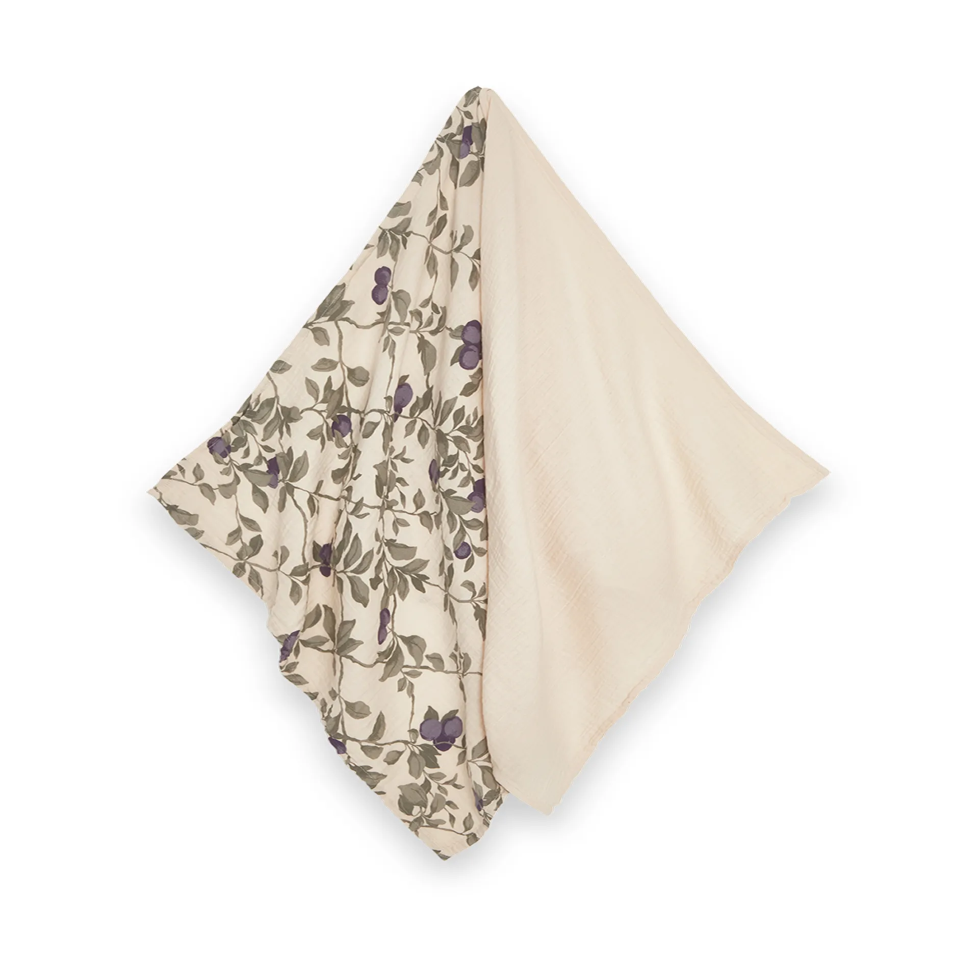 Plum muslin blanket small 2 pieces, 60x60 cm Garbo&Friends