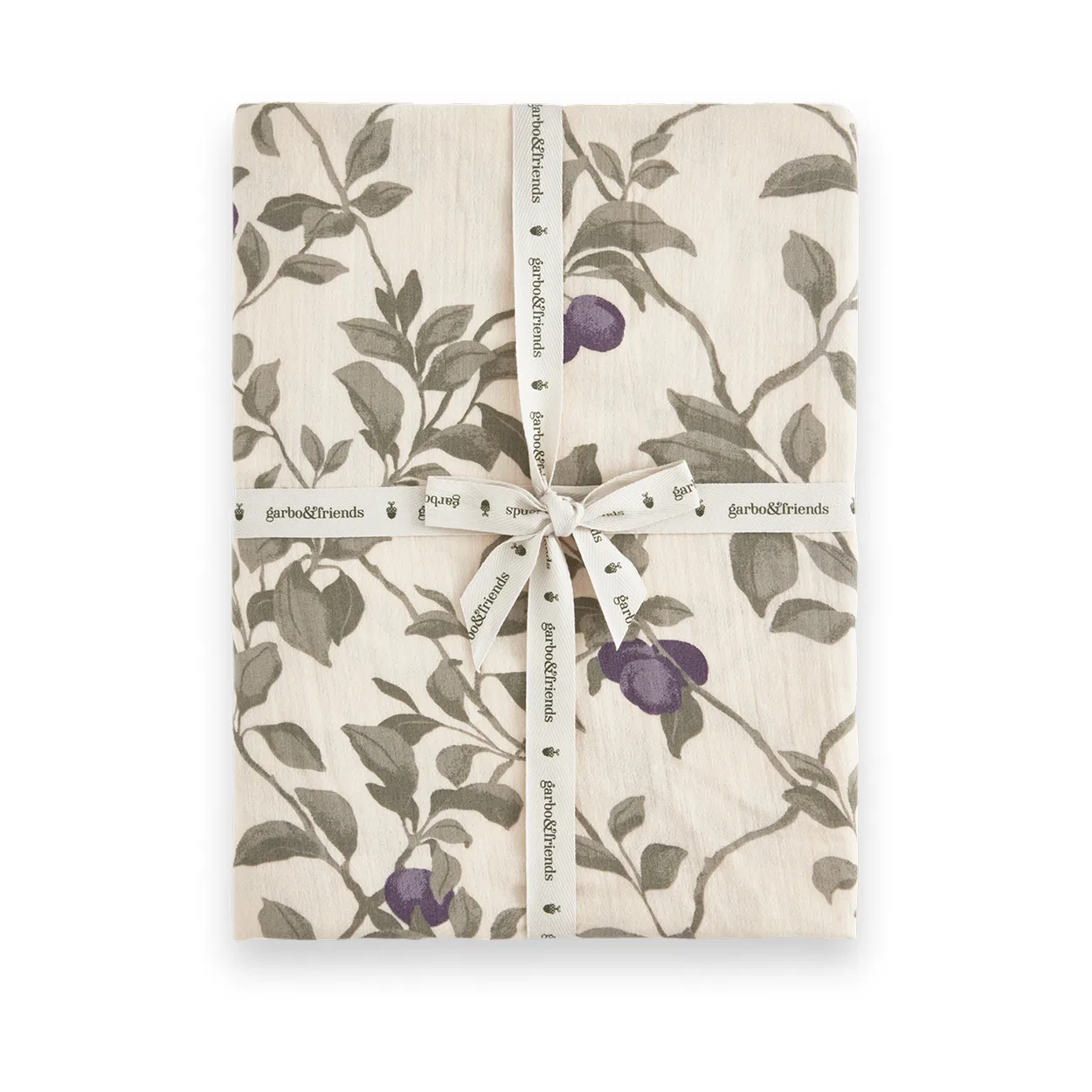Garbo&Friends Plum Muslin fitted sheet 60x120x20 cm