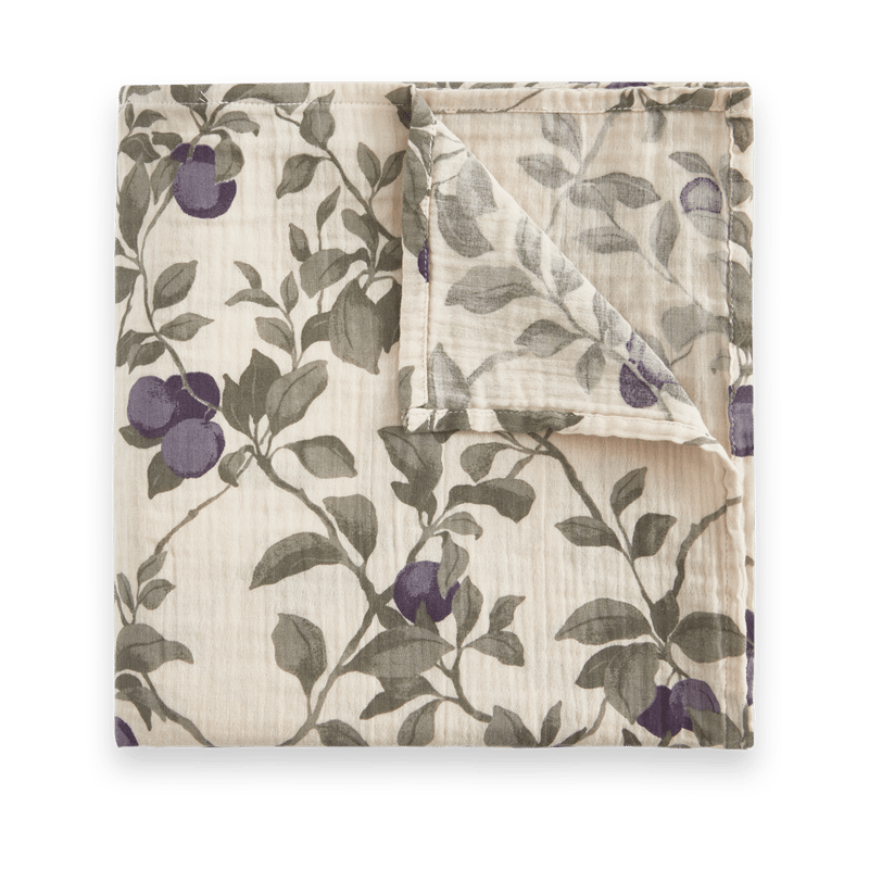 Garbo&Friends Plum Muslin swaddle blanket 110x110 cm