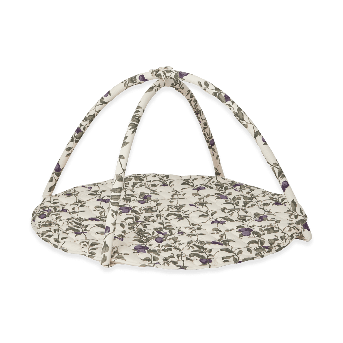 Garbo&Friends Plum satin quilted baby gym o90 cm | Scandinavian Design | Children's room accessories | Beige