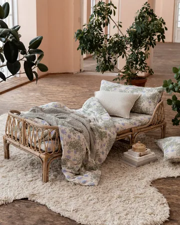 Plumbago Muslin duvet cover - 140x200 cm - Garbo&Friends