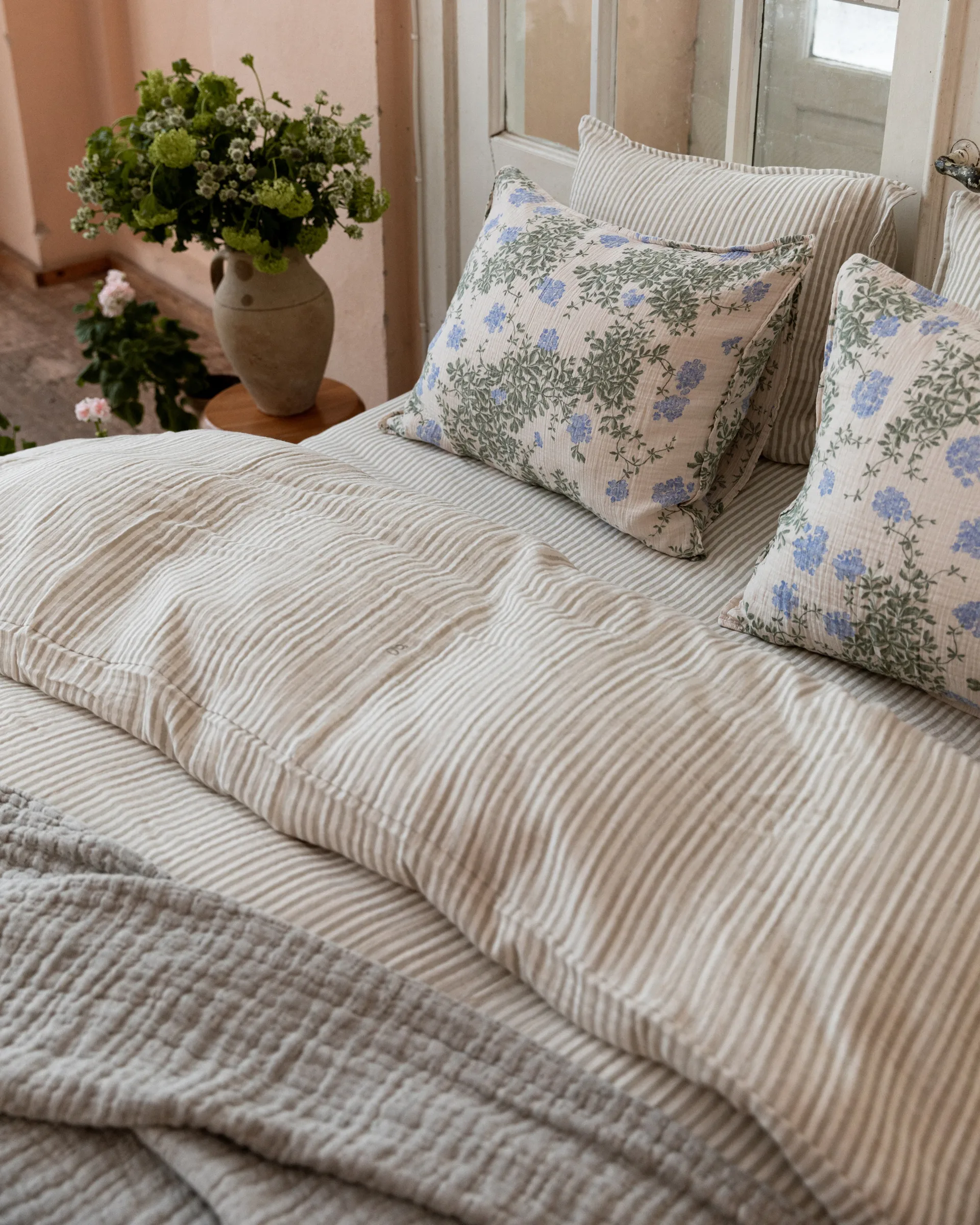 Plumbago Muslin duvet cover double, 220x240 cm Garbo&Friends