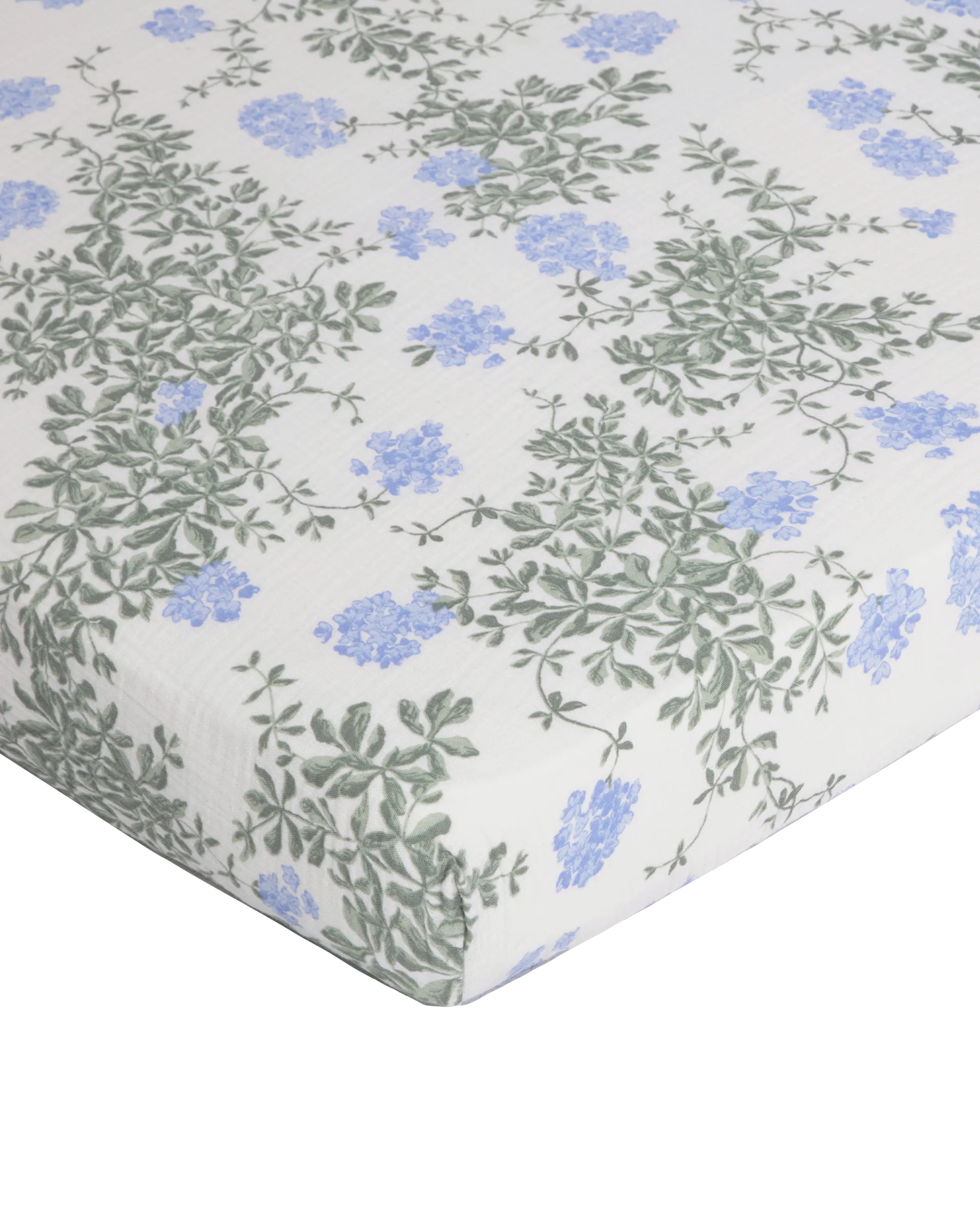 Plumbago Muslin fitted sheet, 70x140x20 cm Garbo&Friends