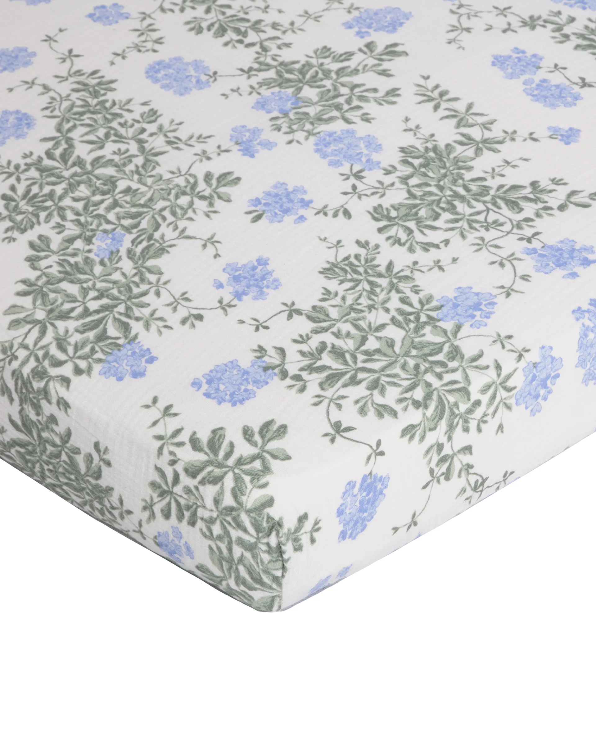 Plumbago Muslin fitted sheet, 90x200x30 cm Garbo&Friends