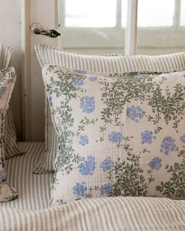 Plumbago Muslin pillowcase - 80x80 cm - Garbo&Friends