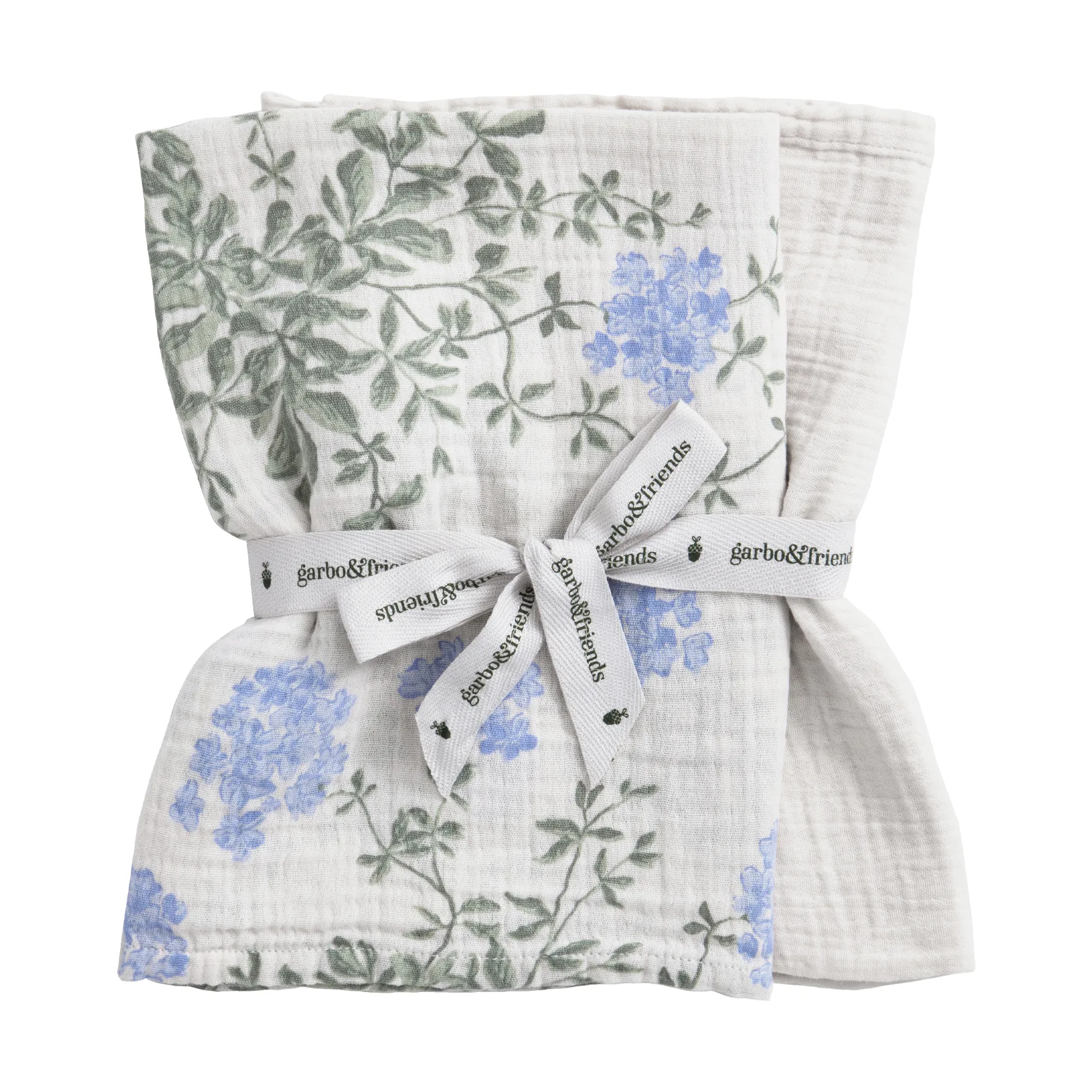 Plumbago Muslin small blanket 2 pieces, 60x60 cm Garbo&Friends
