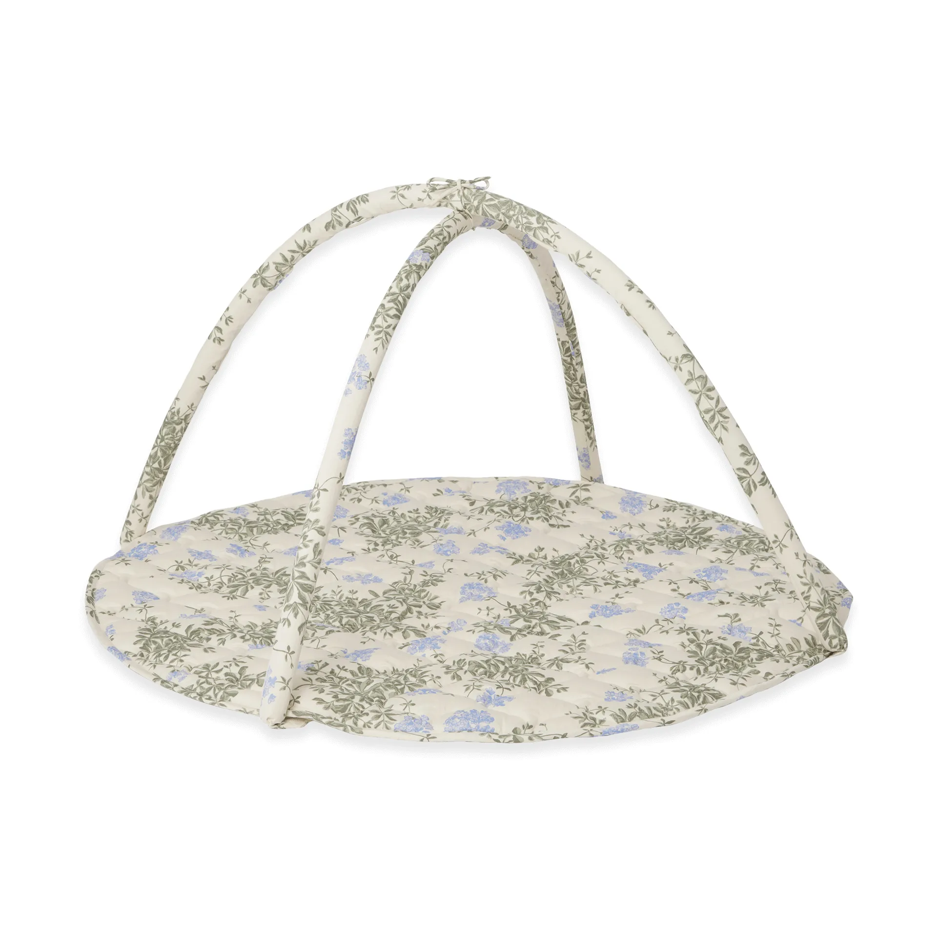 Plumbago satin quilted baby gym, Ø90 cm Garbo&Friends