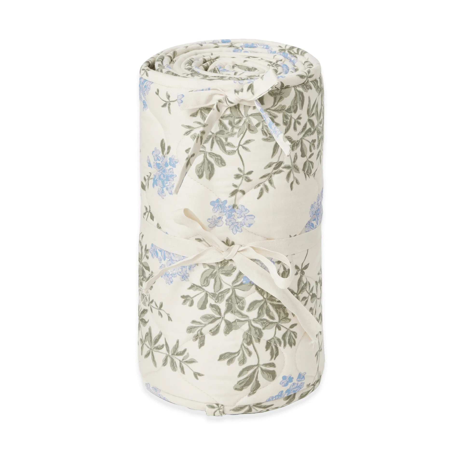 Plumbago satin quilted crib bumper, 30x360 cm Garbo&Friends