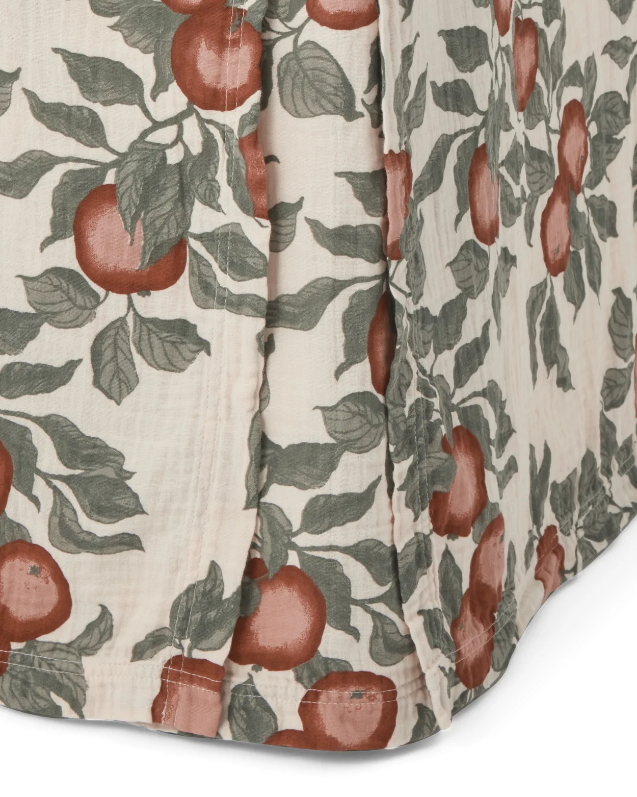 Garbo&Friends Pomme Muslin bed skirt 140x200x53 cm | Scandinavian Design | Valances | Beige