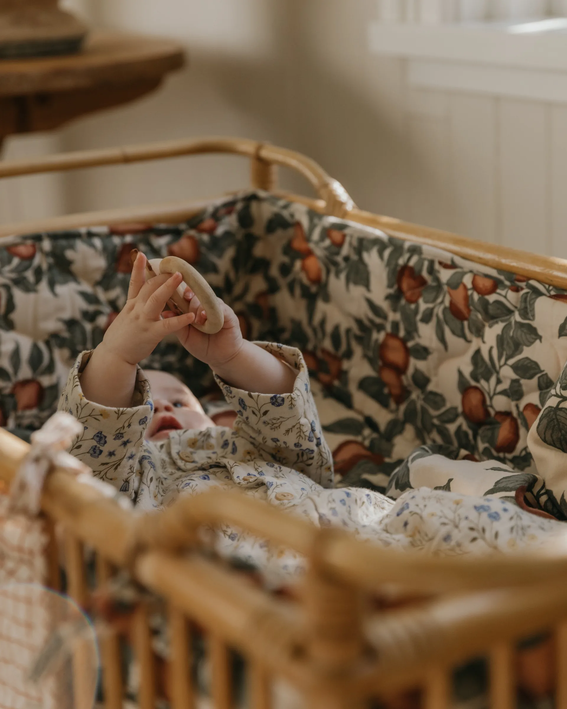 Pomme Satin Quilted crib bumper, 360x30x0,5 cm Garbo&Friends