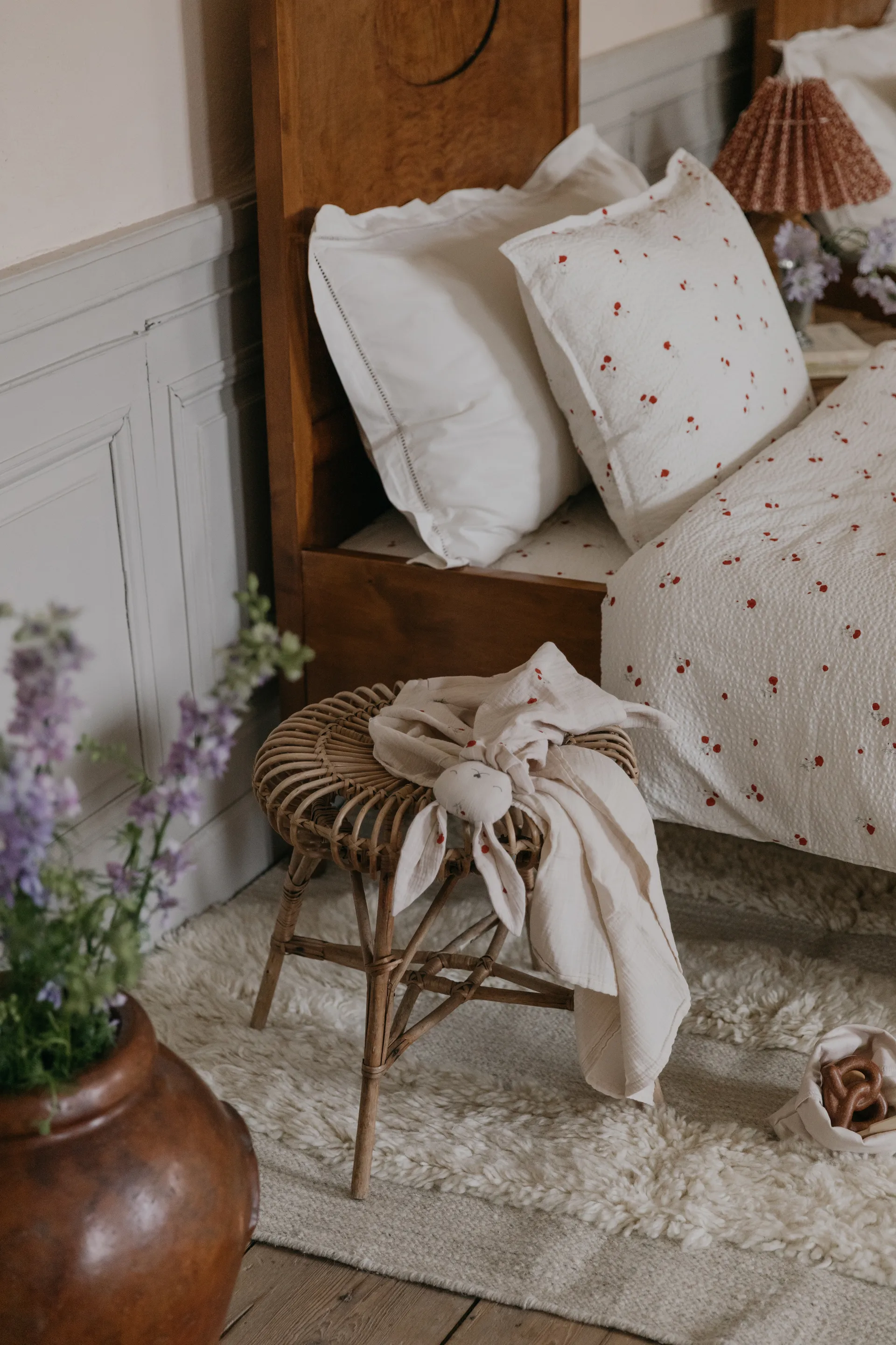 Poppy Muslin comforter blanket, 48x48 cm Garbo&Friends