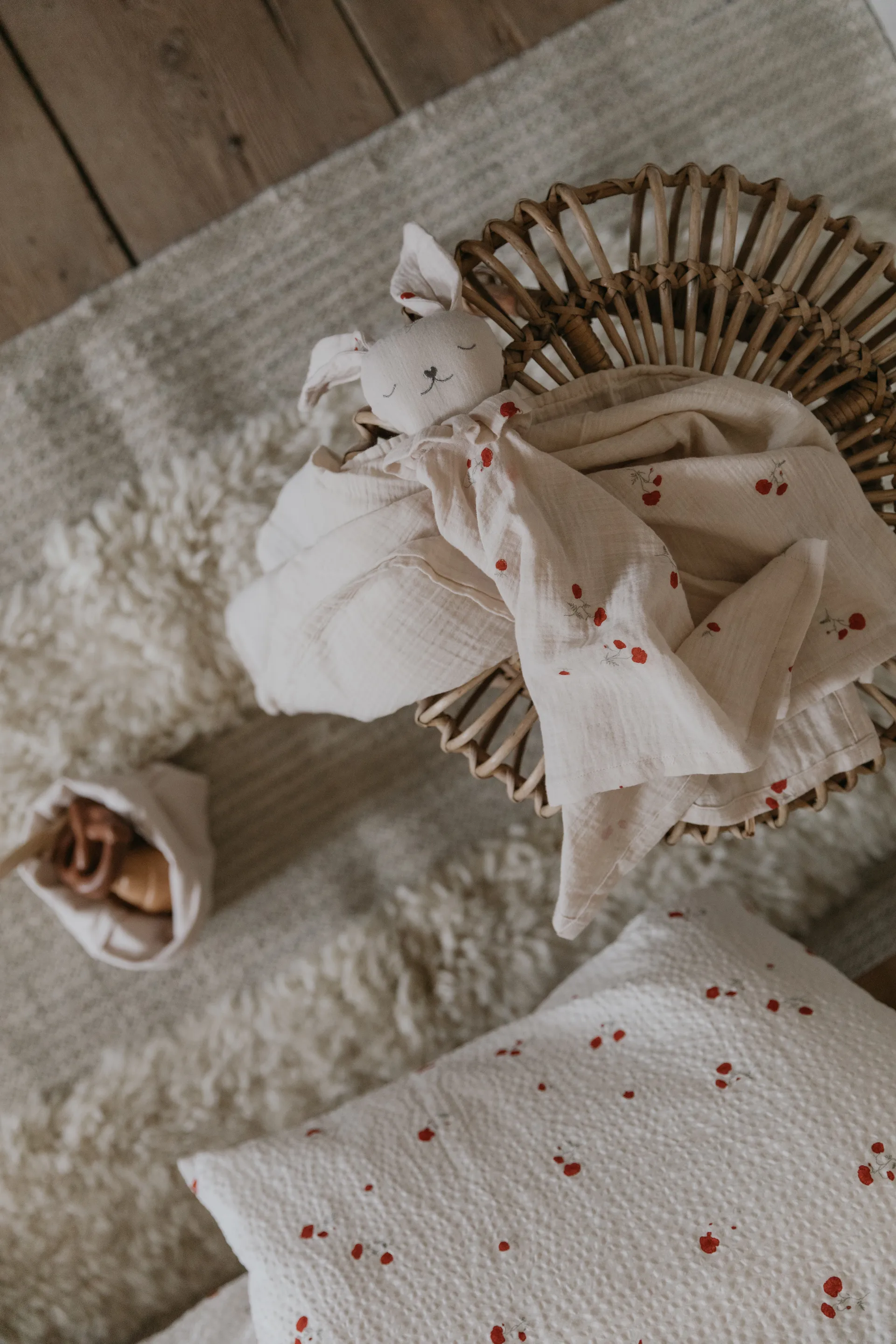 Poppy Muslin comforter blanket, 48x48 cm Garbo&Friends