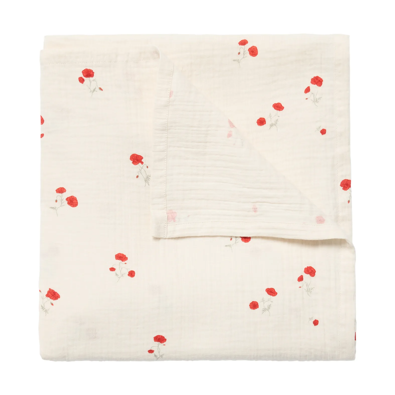 Poppy Muslin swaddle blanket, 110x110 cm Garbo&Friends