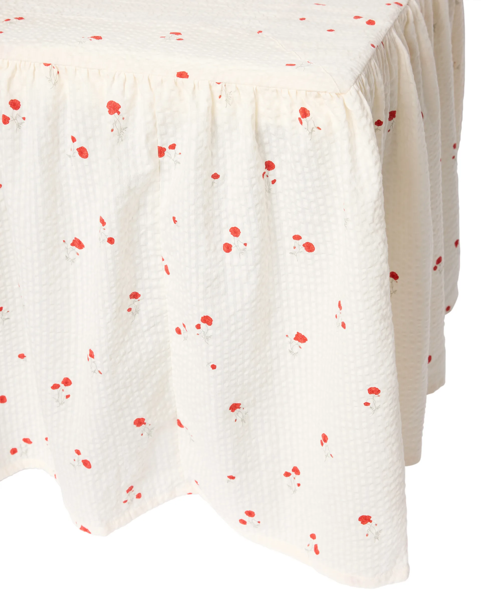 Poppy Seersucker bed skirt, 180x200x53 cm Garbo&Friends