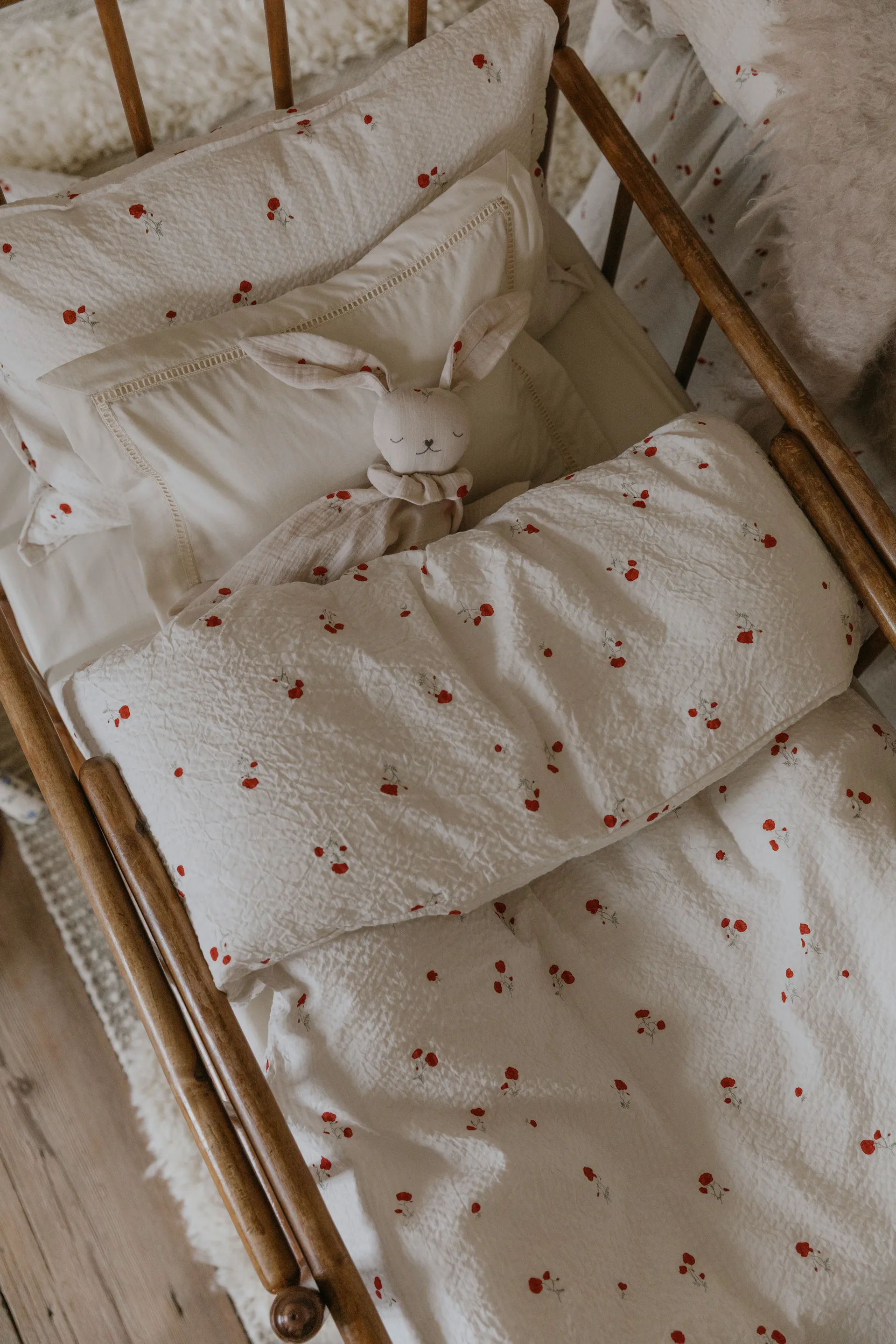 Poppy Seersucker bedding set baby, 70x80 cm/28x35 cm Garbo&Friends