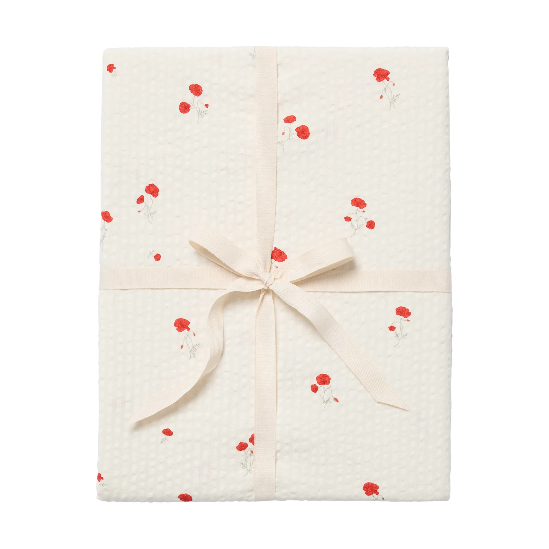 Poppy Seersucker fitted sheet, 160x200x30 cm Garbo&Friends