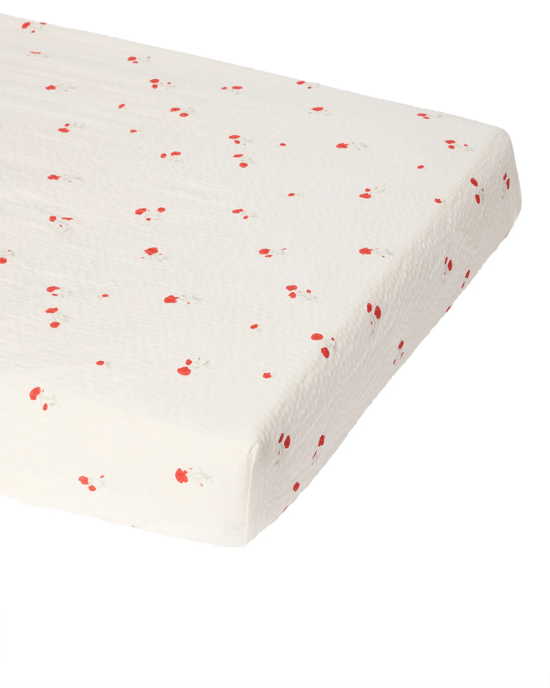 Poppy Seersucker fitted sheet, 160x200x30 cm Garbo&Friends