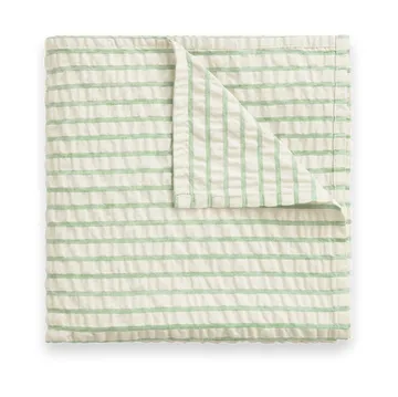 Stripe Emerald Seersucker swaddle blanket - 110x110 cm - Garbo&Friends