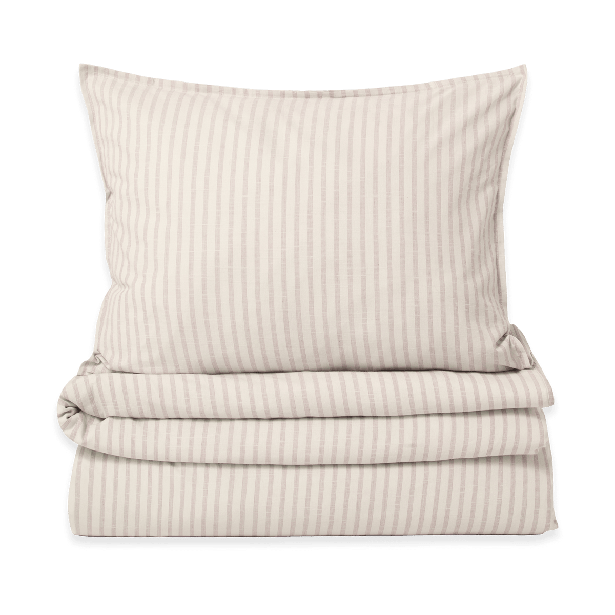 Garbo&Friends Stripe Mauve bedding set 140x200 cm/50x70 cm