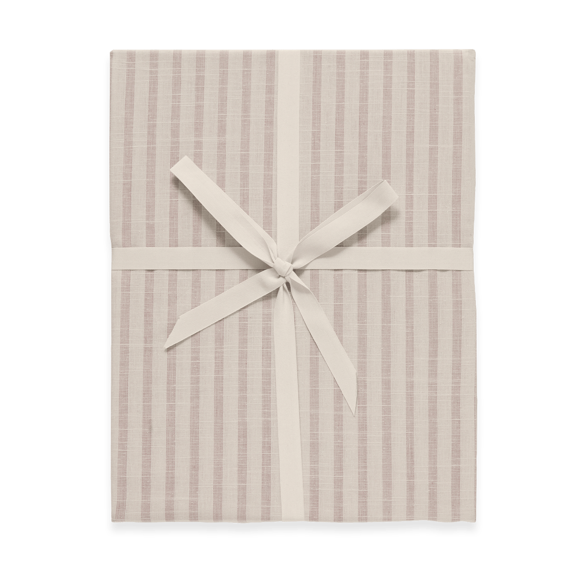 Garbo&Friends Stripe Mauve fitted sheet 140x200x30 cm