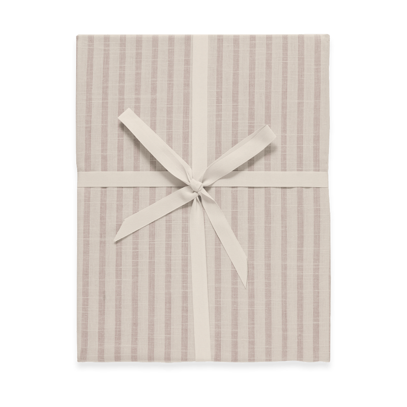 Garbo&Friends Stripe Mauve fitted sheet 70x140x20 cm
