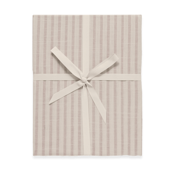 Stripe Mauve fitted sheet - 90x200x30 cm - Garbo&Friends