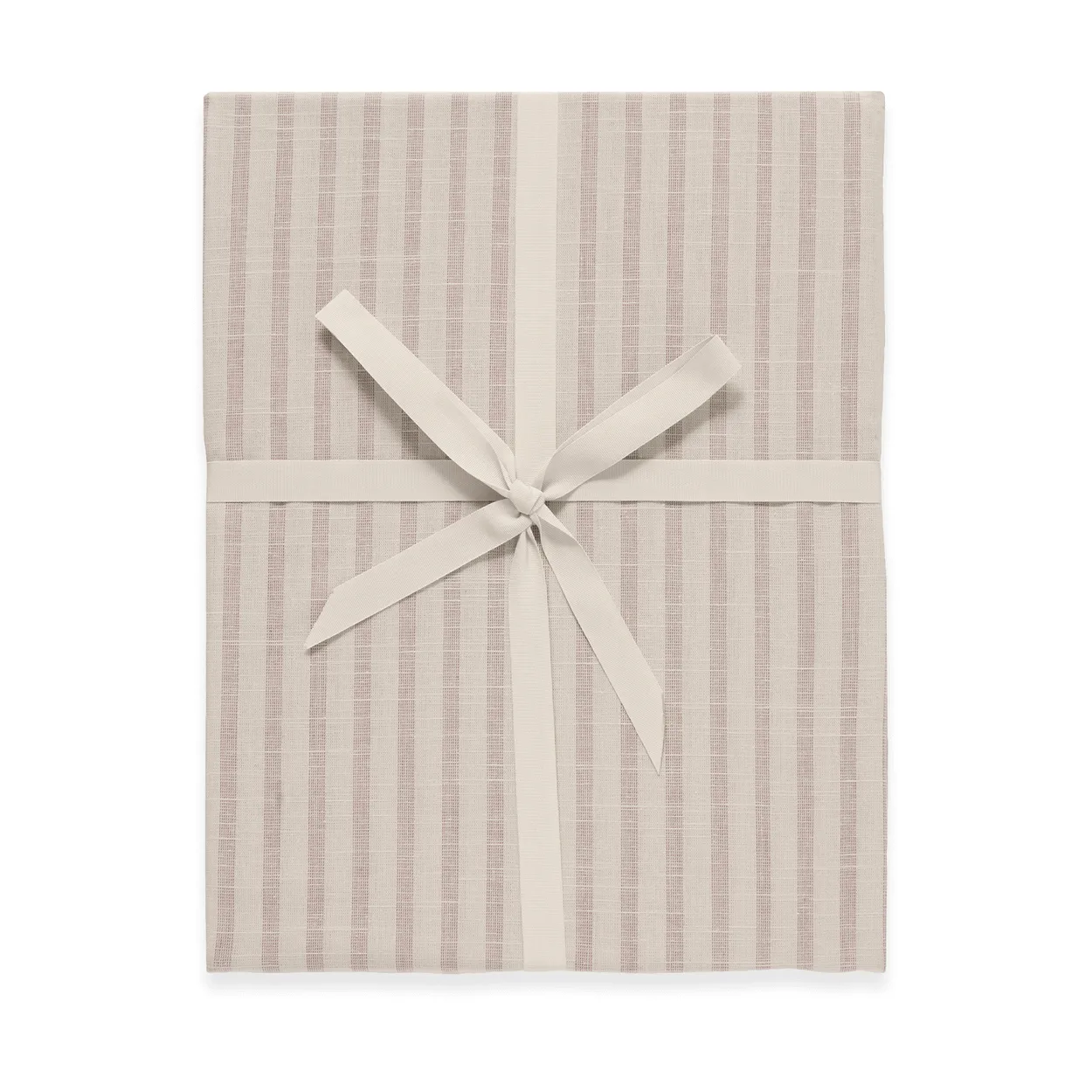 Garbo&Friends Stripe Mauve fitted sheet 90x200x30 cm