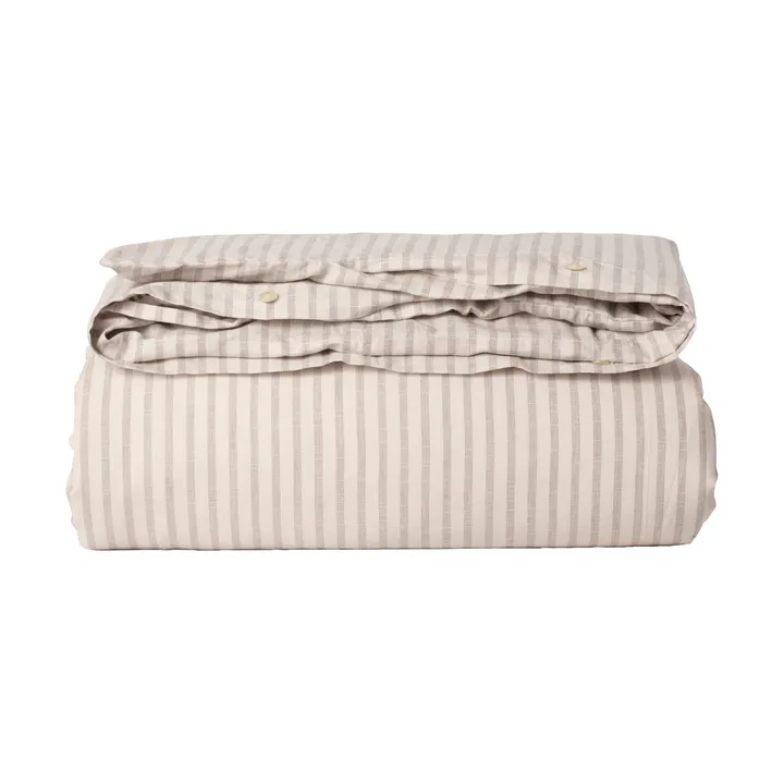 Stripe Mauve Muslin duvet cover - 150x210 cm - Garbo&Friends