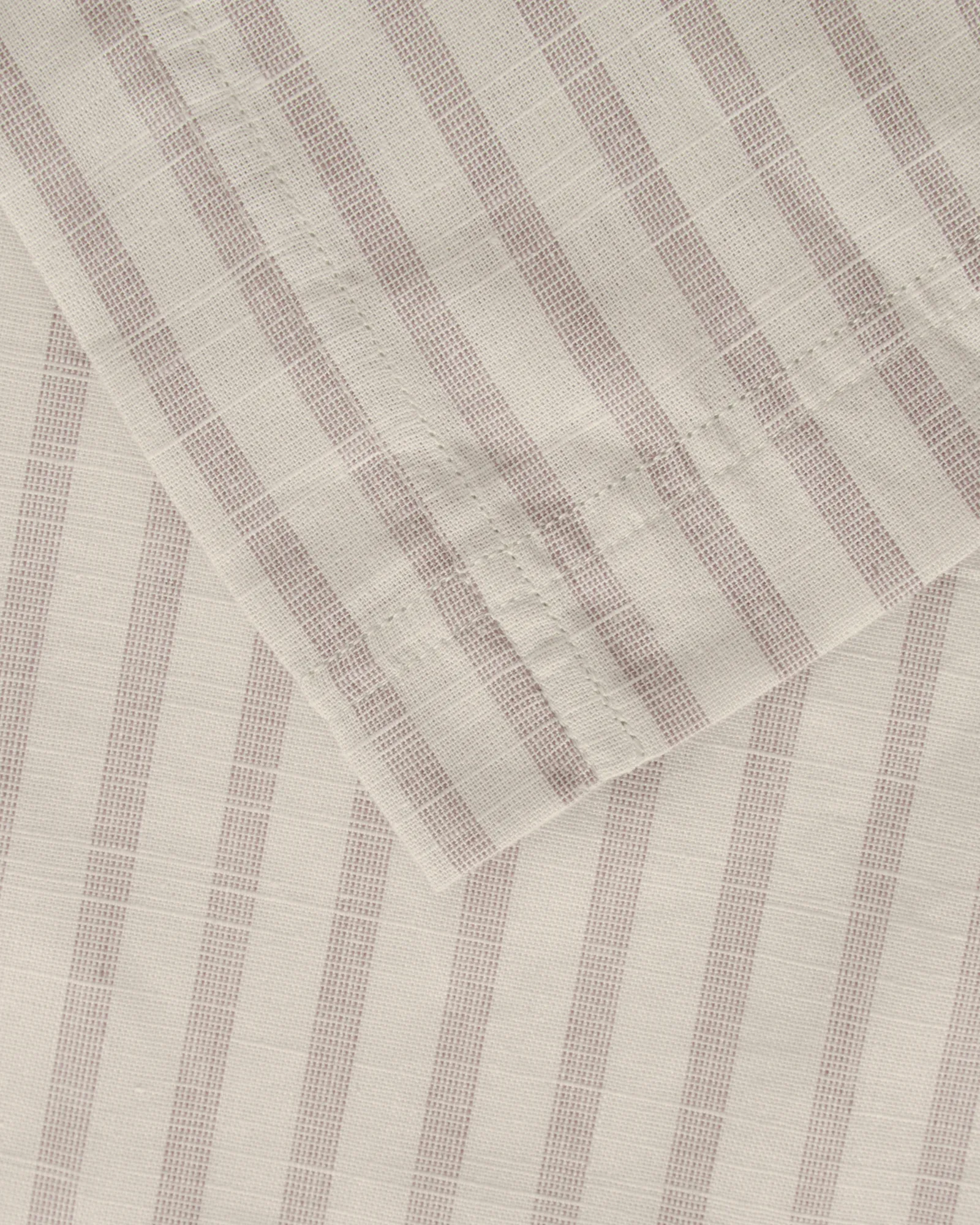 Stripe Mauve Muslin duvet cover, 150x210 cm Garbo&Friends