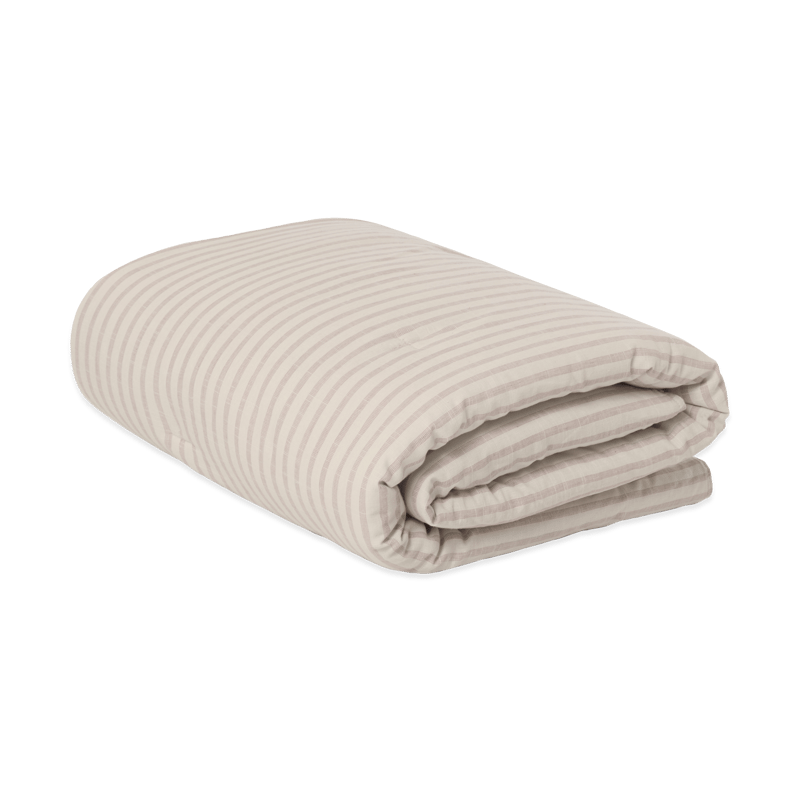 Garbo&Friends Stripe Mauve padded blanket 100x140 cm