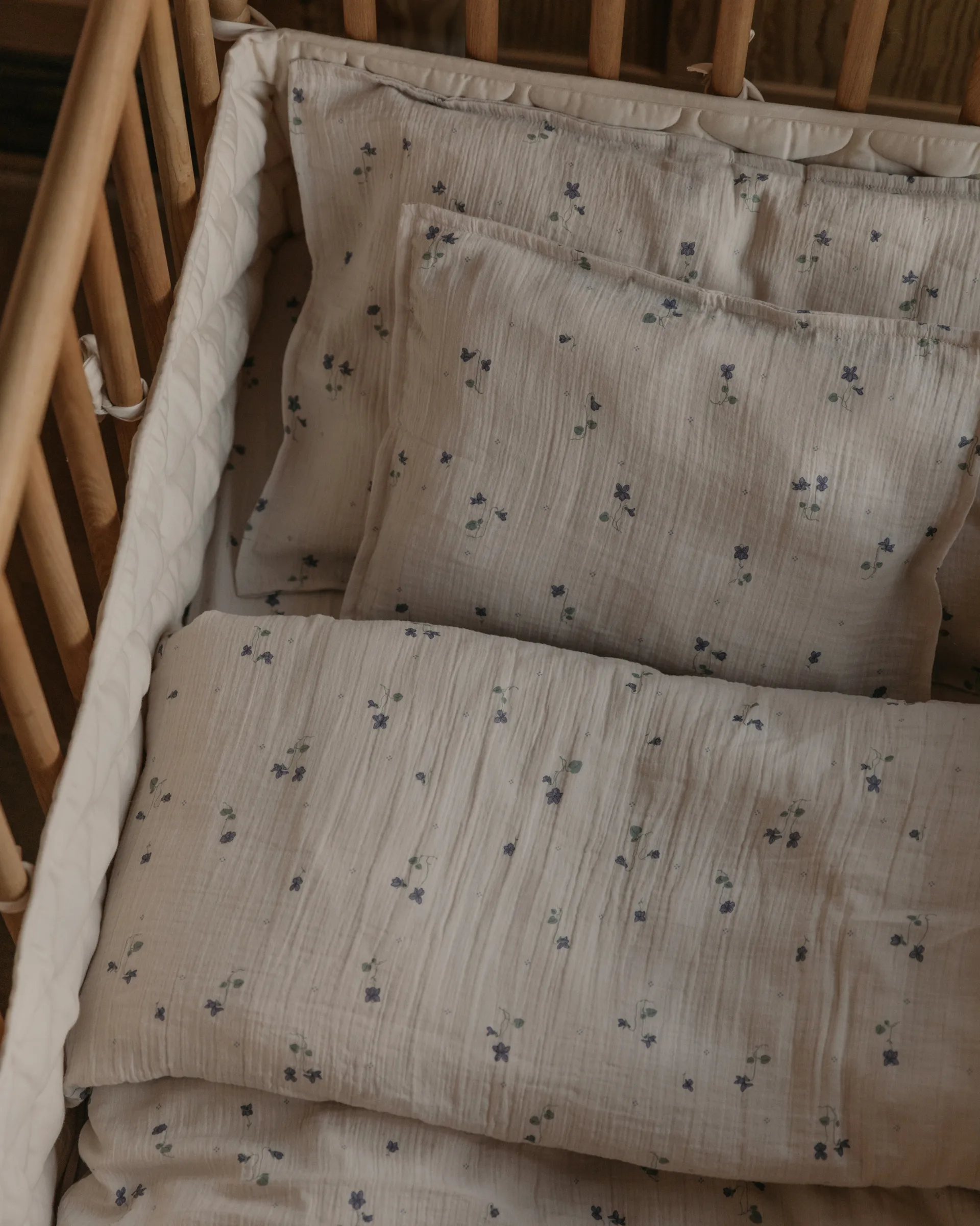 Viola Muslin bedding set baby, 70x80 cm/28x35 cm Garbo&Friends