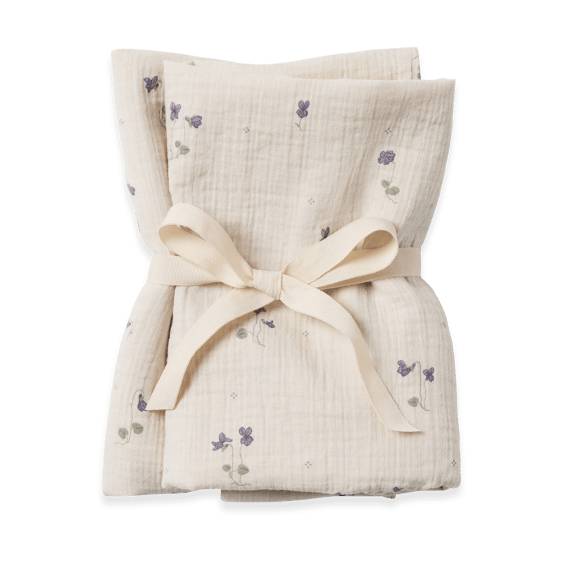 Garbo&Friends Viola Muslin blanket small 2 pieces 60x60 cm