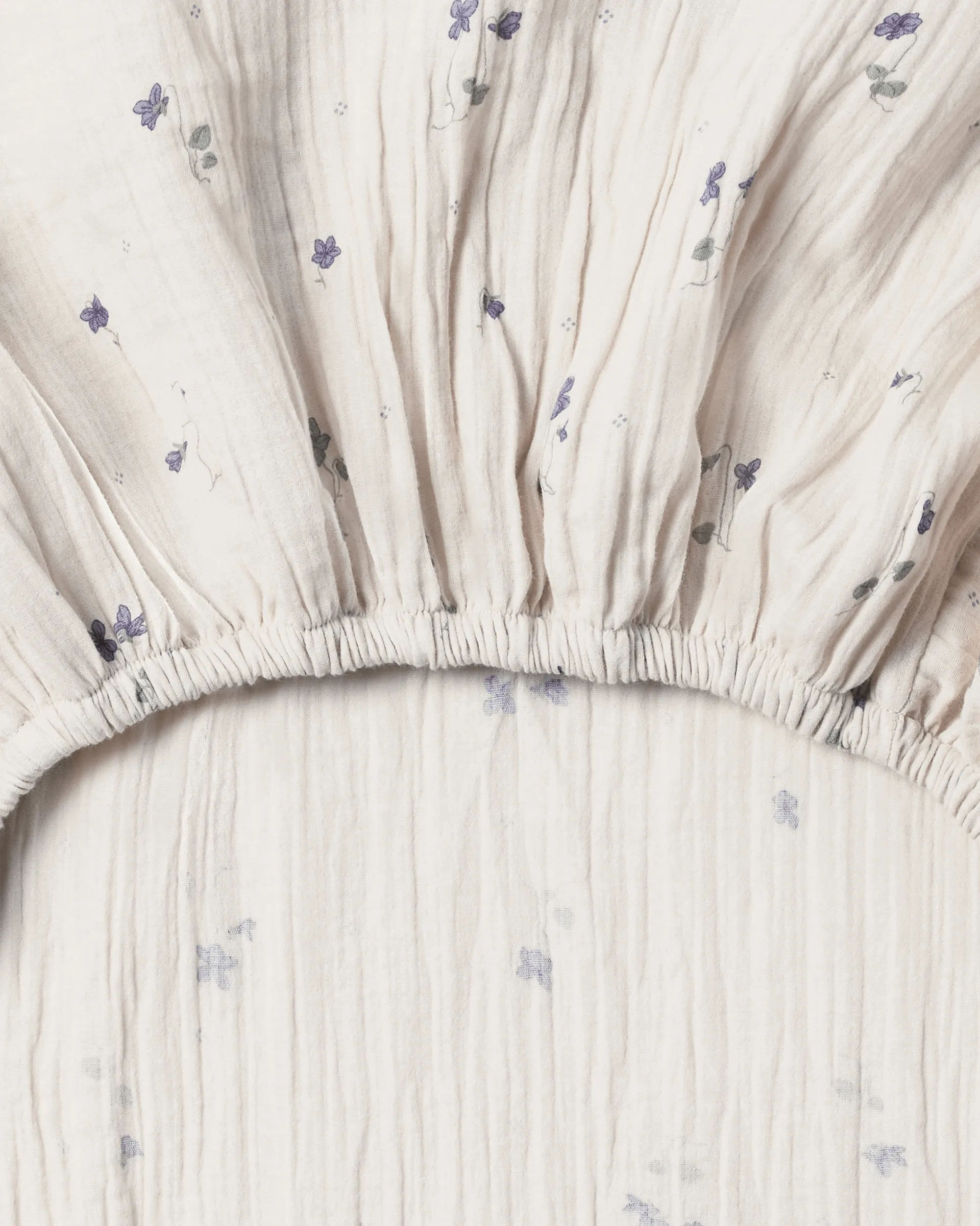 Viola Muslin fitted sheet, 60x120x20 cm Garbo&Friends