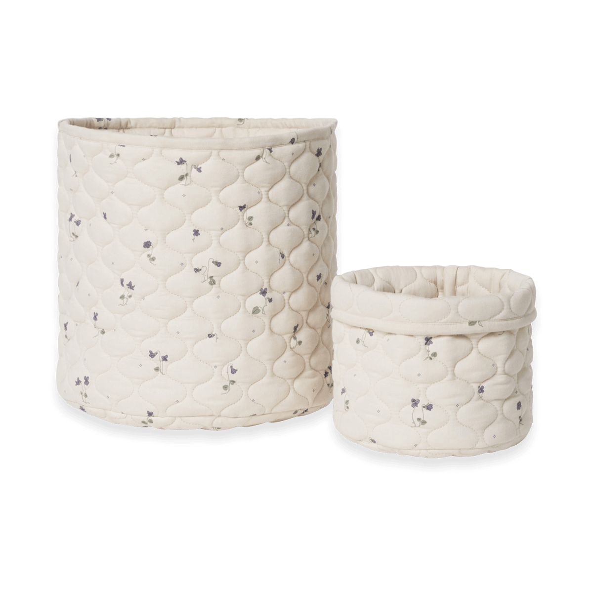 Garbo&Friends Viola Satin quilted basket 2 pieces 20xØ20 cm + 30xØ30 cm